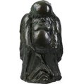 【啟秀齋】現代雕塑 周義雄 潑墨仙人 銅雕 1996年創作 重約6.7kg