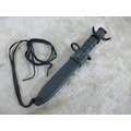 【軍武門】M7刺刀(BY-M16 附黑色塑鋼套))戰術格鬥刀刺刀/野外生存遊戲