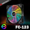 [RGB電競風扇] FANTECH FC-123 RGB燈效防震靜音風扇 靜音發光 12cm 散熱風扇 可串聯風扇