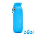 【Bubi】可摺疊便攜式矽膠水瓶 650ml『藍』(22oz) BUBI22BLU 運動水壺 登山健行水瓶 安全開口水壺 隨行冷水壺