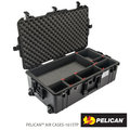 美國 PELICAN 1615 Air TP 輪座拉桿超輕氣密箱-含TrekPak 隔板(黑) 公司貨