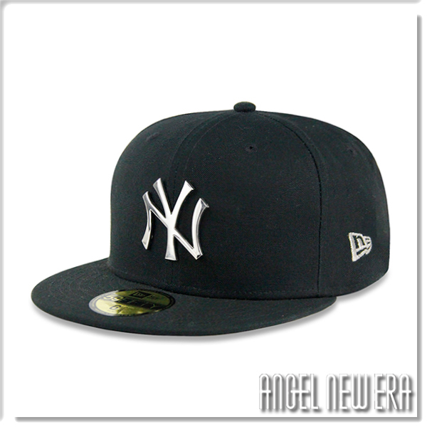 ANGEL NEW ERA】NEW ERA MLB NY 紐約洋基經典黑銀鐵牌59FIFTY 棒球帽