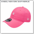 【ANGEL NEW ERA 】MLB 紐約 洋基 NY 小LOGO 螢光粉 粉 老帽 軟版 9TWENTY