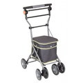 日本幸和TacaoF中型重量款購物步行車(可代辦長照補助款申請)R190(黑)帶輪型助步車/購物車/散步車/助行椅