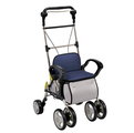 日本幸和TacaoF高背標準型步行車(可代辦長照補助款申請)R194(藍色)帶輪型助步車/購物車/散步車/助行椅