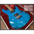 【苗聲樂器Ibanez旗艦店】Ibanez MM1 Martin Miller簽名款藍色虎紋小搖座電吉他