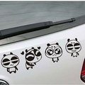 4圖熊貓車貼 可愛卡通熊貓 搞笑熊貓 車身貼 車尾貼 汽車貼紙 遮刮痕 機車 重機 沂軒精品 A0190-1
