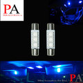 ◆彪雅(LED光電)◆ 1PCS 保險絲型 29MM/31MM 3晶 5050 SMD LED 超白光/藍光 化妝燈 行李箱燈