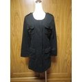 (G002) 日本品牌Irak黑色毛料長版外套 M號~牧牧小舖~優質二手衣~
