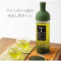 日本原裝 HARIO 酒瓶造型冷泡茶玻璃水壺 750ml 橄欖綠 FIB-75-OG
