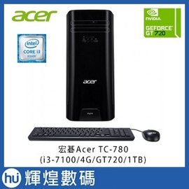Acer TC-780 KBI-009 i3-7100 4GB/1TB/GT720 桌上型主機