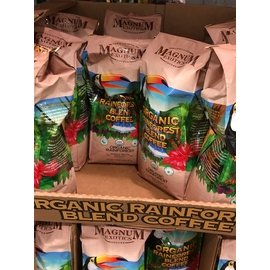 COSTCO代購 好市多代購~MAGNUM咖啡豆 有機雨林綜合咖啡豆 熱帶雨林有機咖啡豆 (每包907g) 限時特價$389