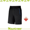 【Mountneer 山林 中性透氣排汗針織短褲《黑色》】31S55-01/抗UV/UPF50+/吸濕排汗/透氣/休閒/舒適