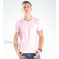 排汗機能運動素色T恤 尺碼:XS~3XL (現貨+預購)【WAWA YU品牌服飾】粉紅色