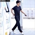 ZINIF 搖滾星球╳正韓代購 孔劉私服 藝人穿搭 寬管切割休閒褲 Y9948