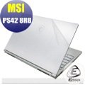 【Ezstick】MSI PS42 8RB 二代透氣機身保護貼(含上蓋貼、鍵盤週圍貼、底部貼)DIY 包膜