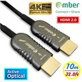 【京徹】 amber HDMI 2.0主動式光纖傳輸線_Premium 4K @60Hz/ 18 Gbps【10公尺】