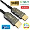 【京徹】 amber HDMI 2.0主動式光纖傳輸線_Premium 4K @60Hz/ 18 Gbps【20公尺】