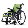 KARMA康揚鋁合金輪椅-舒弧115 撥腳可拆卸款(可代辦長照補助款申請)