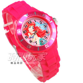 Disney 迪士尼 小美人魚 公主 卡通手錶 兒童手錶 桃紅 C35-0617桃