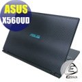 【Ezstick】ASUS X560 X560UD Carbon黑色立體紋機身貼 (含上蓋貼、鍵盤週圍貼) DIY包膜