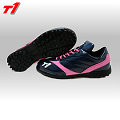 ► T1-pro ◄客製款棒壘球鞋 T1訓練鞋/裁判鞋/賽後鞋 低筒 深藍色X粉紅色 綁帶式