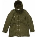 日本品牌SLY軍綠色鋪棉口袋抽繩長袖外套 M-K-C01