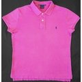 美國品牌Polo Ralph Lauren紫紅色純棉短袖POLO衫 M號