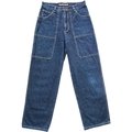美國品牌NAUTICA戶外休閒藍色直筒深口袋牛仔褲