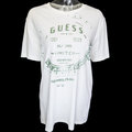 美國品牌Guess白色純棉印花LOGO短袖T恤 印度製 PVS17