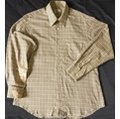 英國時尚精品DAKS經典格紋長袖襯衫 早期 M-D-L11