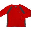 義大利品牌United Colors of Benetton 班尼頓紅色插肩粗針織純棉V領長袖針織衫