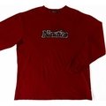 美國品牌NAUTICA戶外休閒紅色純棉長袖T恤 L號