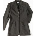 美國品牌DKNY 褐色羊毛西裝外套 長版 2號