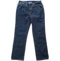 加拿大ROOTS藍色單寧直筒原色牛仔褲 2號 加拿大製 胖胖腿限定J-O55