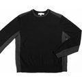 Calvin Klein CK100%頂級義大利美麗諾羊毛黑色長袖毛衣 XL號 M-S-L-D06