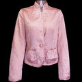 美國品牌Banana Republic香蕉共和國100%蠶絲粉色手工絎縫長袖外套 M號