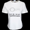 義大利精品 MOSCHINO專櫃品牌白色碎鑽logo純棉短袖T恤 義大利製PVS59