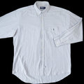 美國品牌Ralph Lauren POLO灰藍色格紋純棉長袖襯衫