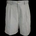 美國高爾夫品牌Ashworth雅獅威米灰色細格紋高爾夫球短褲 W30