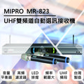 MIPRO │ MR-823 UHF雙頻道自動選訊接收機