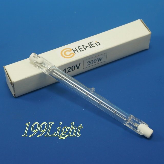 【199Light】鹵素燈管 J 120/200 118mm 110-130V 200W R7s J-Type Halogen 立燈 投射燈 感應燈
