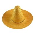 ☆二鹿帽飾☆ ( 黃色) 小墨西哥帽(44cm) 遮大太陽(幼稚園/學校表演專用帽)