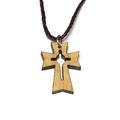 天主教聖物 以色列進口 十字架 橄欖木 項鍊 掛飾 13-10