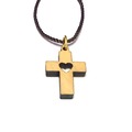 天主教聖物 以色列進口 十字架 橄欖木 項鍊 掛飾 13-1