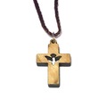 天主教聖物 以色列進口 十字架 橄欖木 項鍊 掛飾 13-6
