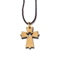 天主教聖物 以色列進口 十字架 橄欖木 項鍊 掛飾 13-9