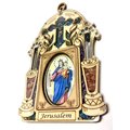 天主教聖物 以色列進口 鑲嵌彩石 十字架 耶穌苦像 聖母聖像 壁掛飾 掛飾 傢飾 822055-25