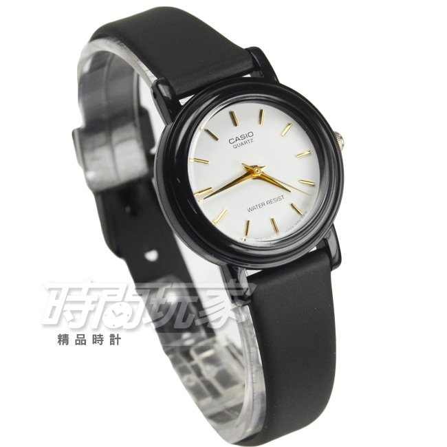 CASIO卡西歐 LQ-139EMV-7A 輕薄簡約指針腕錶 女錶 石英錶 防水手錶 小圓錶 黑x白x金 LQ-139EMV-7ALDF