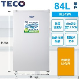 TECO 東元 84L 直立式冷凍櫃 RL84SW